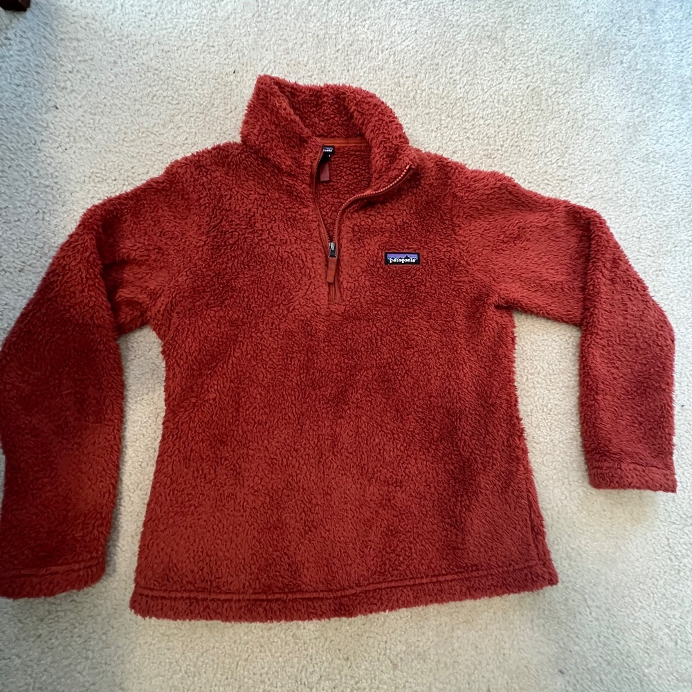 Burnt orange Patagonia quarter zip